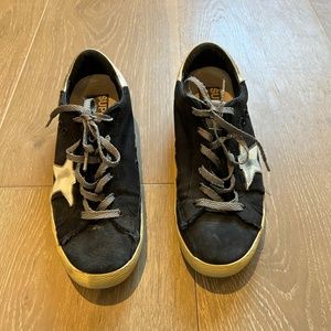 Golden Goose Super Star Low Sneakers- Womens Black